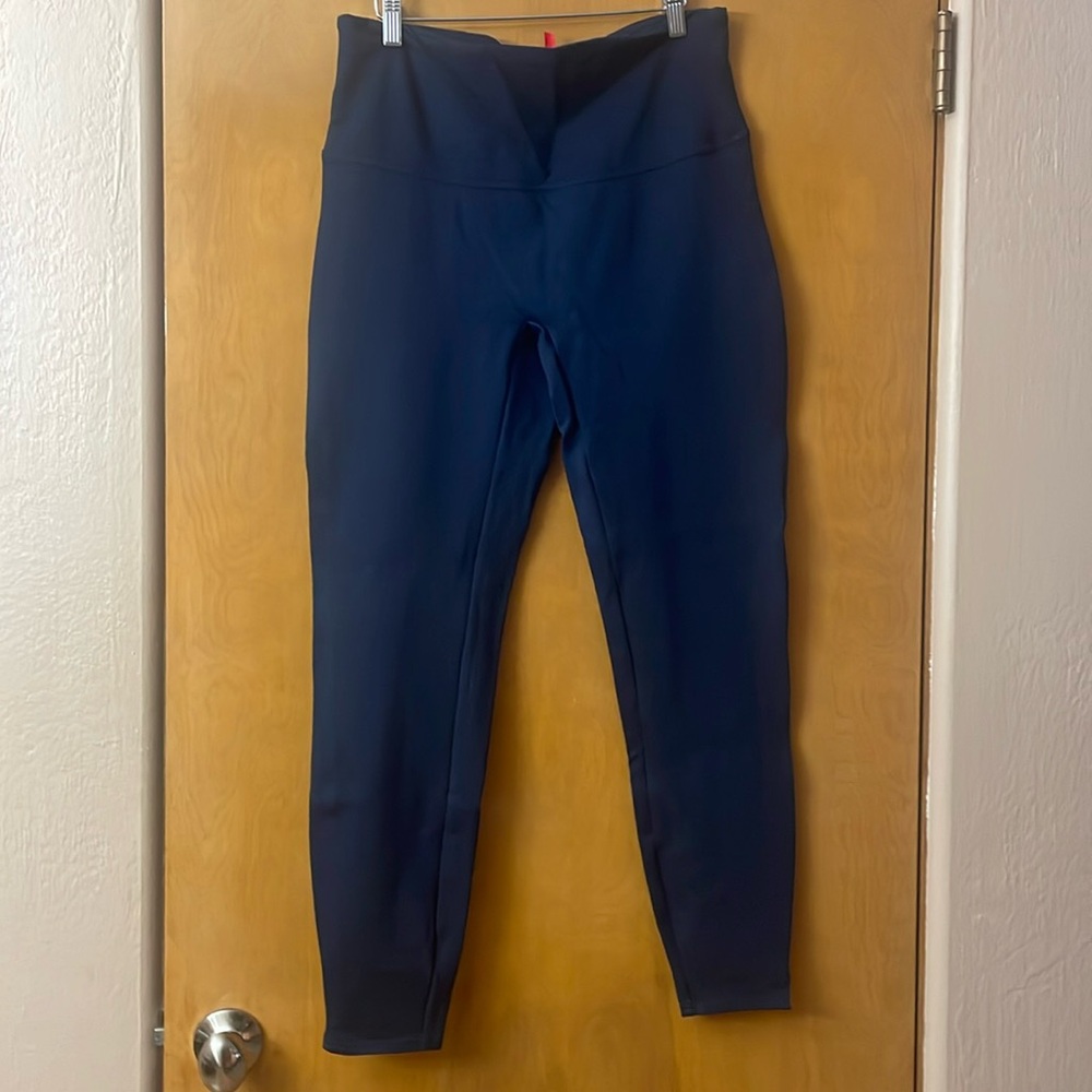 Spanx navy leggings